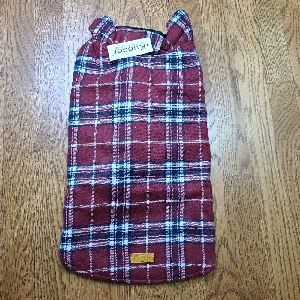 Krooser Red Plaid Dog Coat